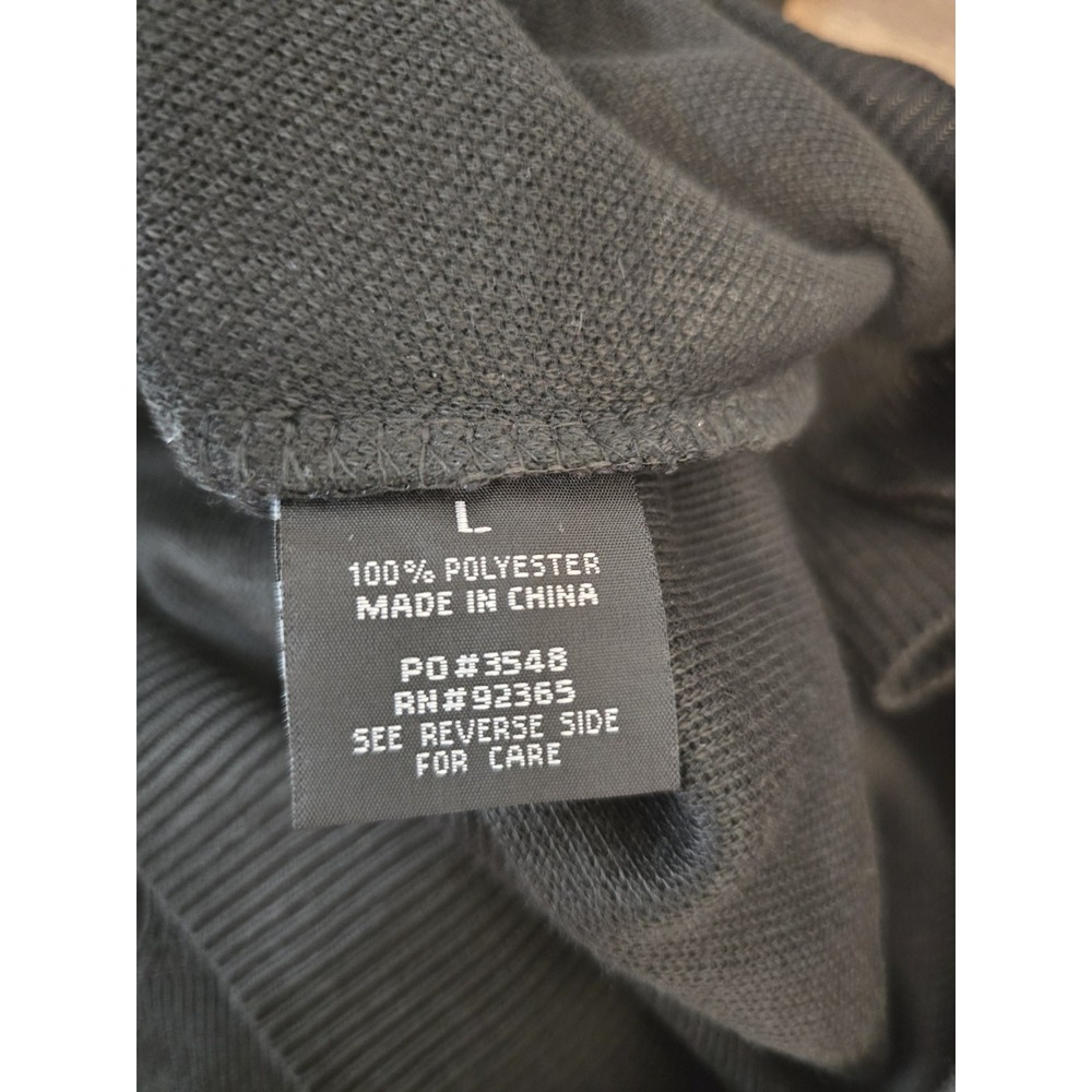 Studio By Omega Sweater Mens L Black Gray Pattern 1/4 Zip Knit Casual NWT - Picture 7 of 8